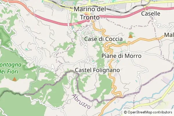 Mapa Folignano