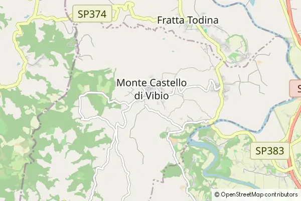 Mapa Monte Castello di Vibio