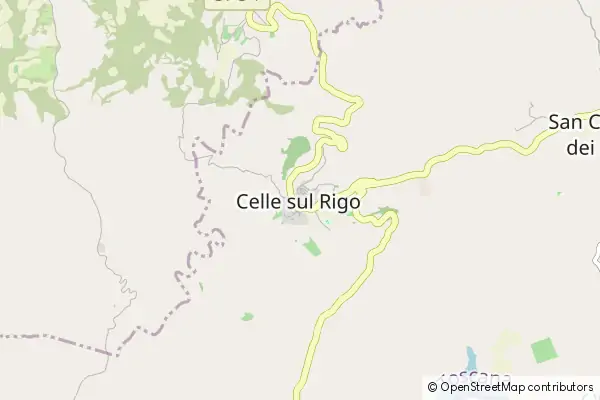 Mapa Celle sul Rigo