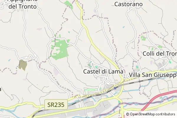 Mapa Castel di Lama