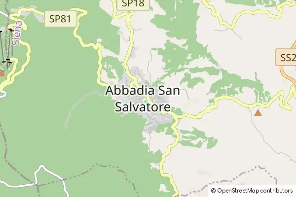 Mapa Abbadia San Salvatore