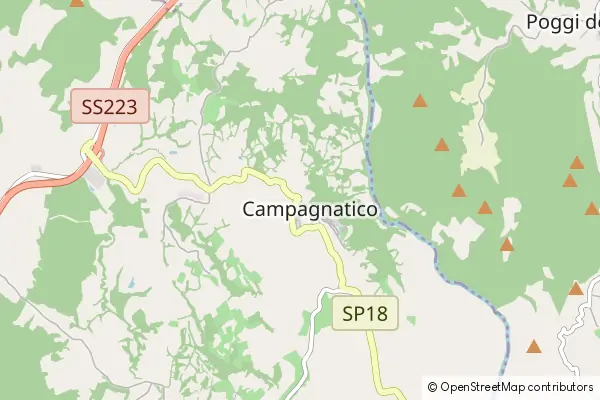 Mapa Campagnatico