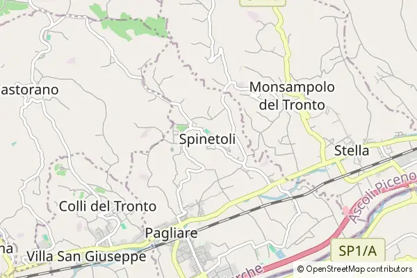 Mapa Spinetoli