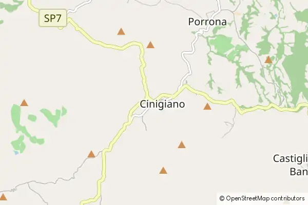 Mapa Cinigiano