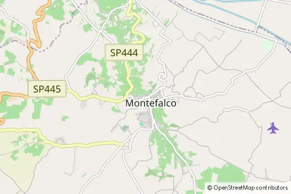 Mapa Montefalco