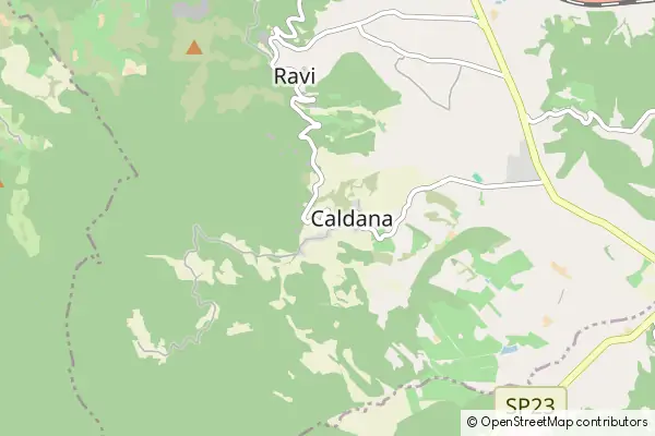 Mapa Caldana