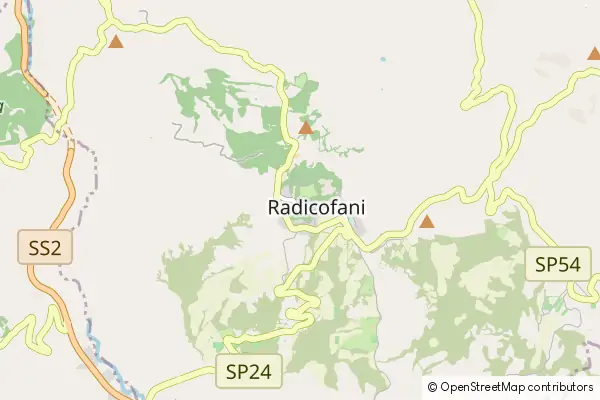 Mapa Radicofani