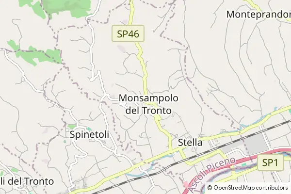 Mapa Monsampolo del Tronto