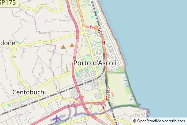 Mapa Porto d'Ascoli