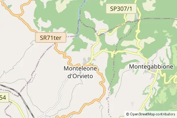 Mapa Monteleone d'Orvieto