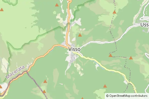 Mapa Visso