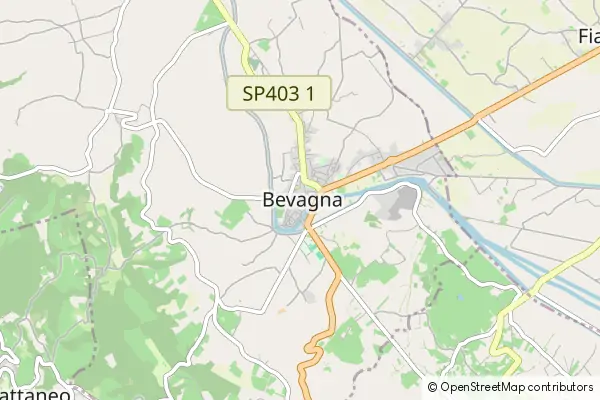 Mapa Bevagna