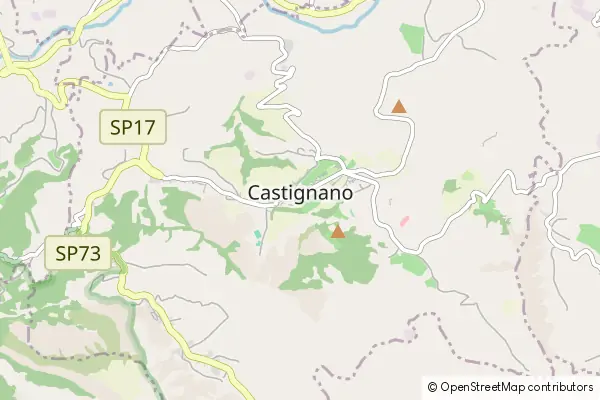 Mapa Castignano