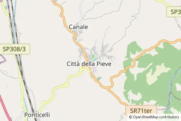 Mapa Città della Pieve