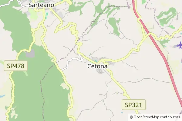 Mapa Cetona