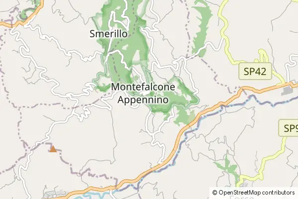 Mapa Montefalcone Appennino