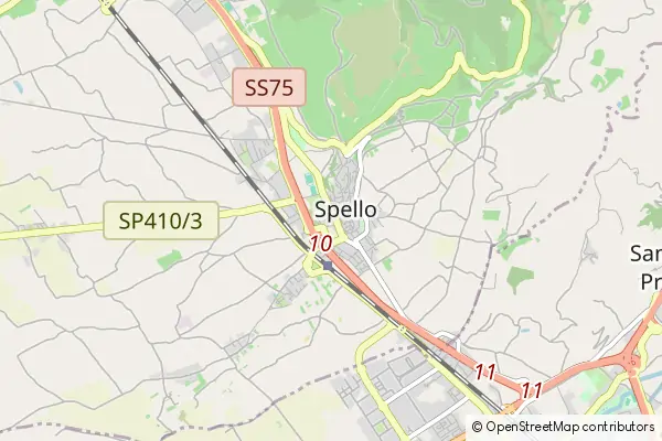 Mapa Spello