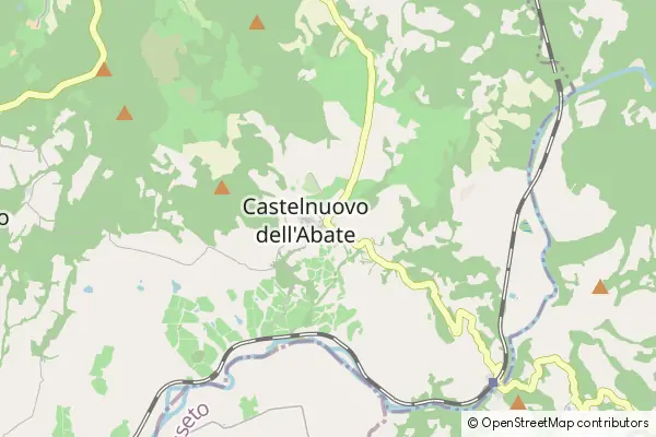 Mapa Castelnuovo dell'Abate