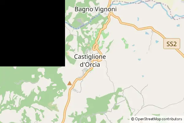 Mapa Castiglione d'Orcia