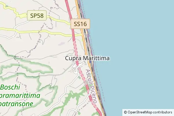 Mapa Cupra Marittima