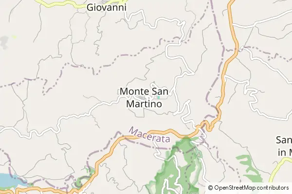 Mapa Monte San Martino