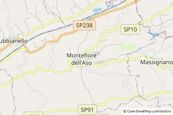 Mapa Montefiore dell'Aso