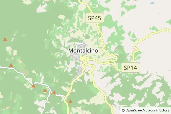 Mapa Montalcino