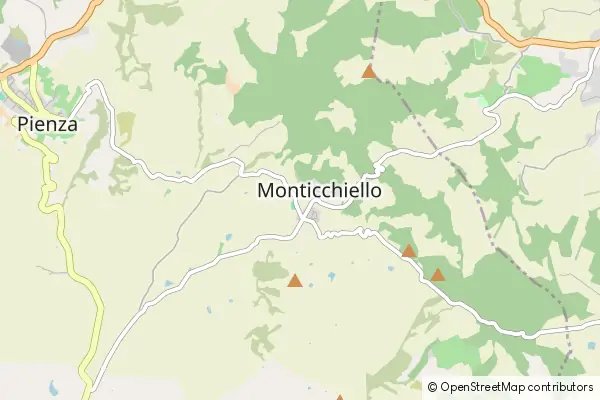 Mapa Monticchiello