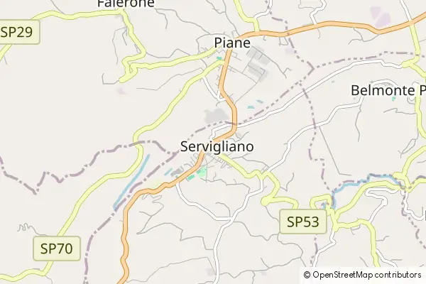 Mapa Servigliano