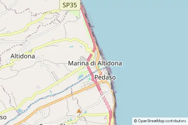 Mapa Marina di Altidona