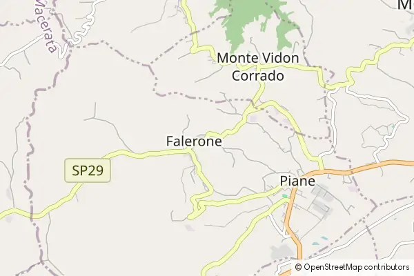 Mapa Falerone