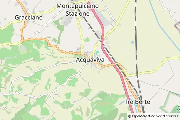 Mapa Acquaviva di Montepulciano