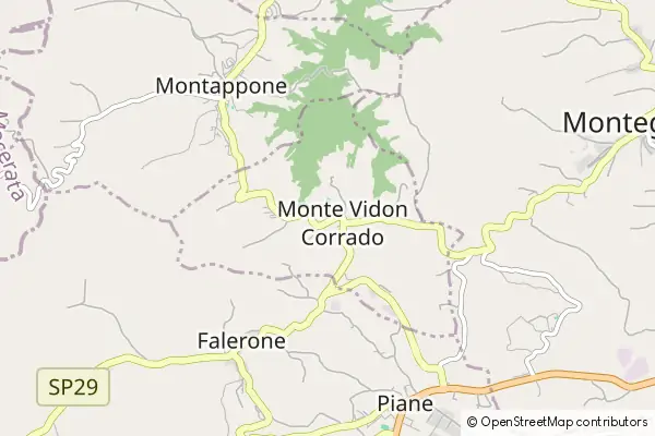 Mapa Monte Vidon Corrado