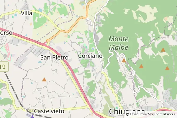 Mapa Corciano