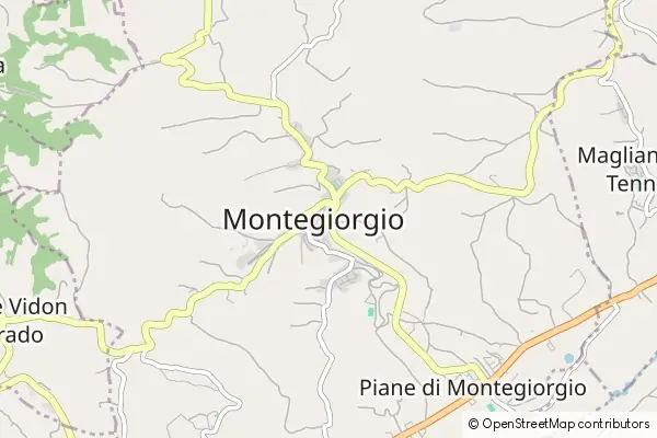 Mapa Montegiorgio