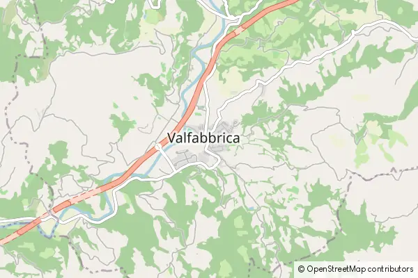 Mapa Valfabbrica