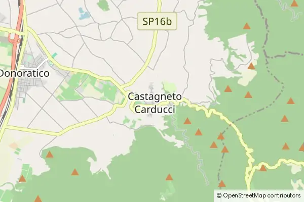 Mapa Castagneto Carducci