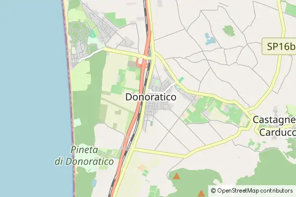 Mapa Donoratico