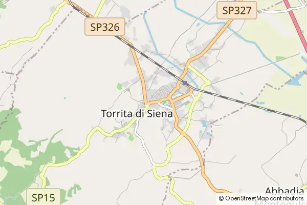 Mapa Torrita di Siena