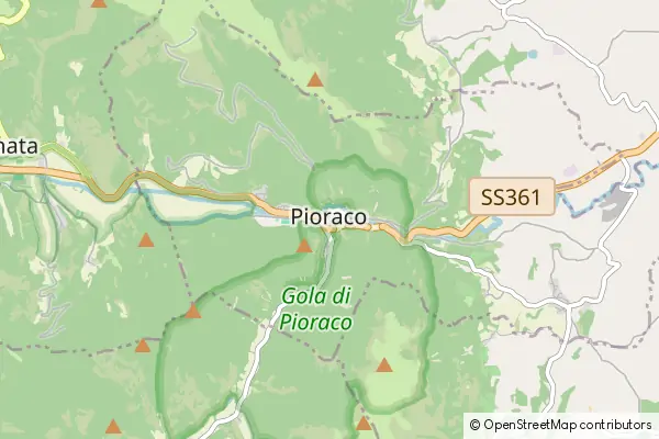 Mapa Pioraco