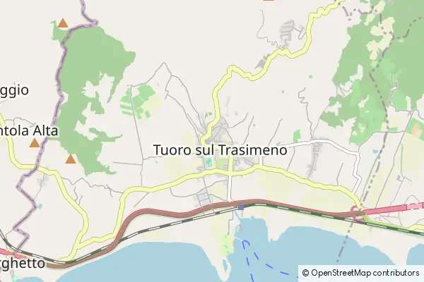 Mapa Tuoro sul Trasimeno