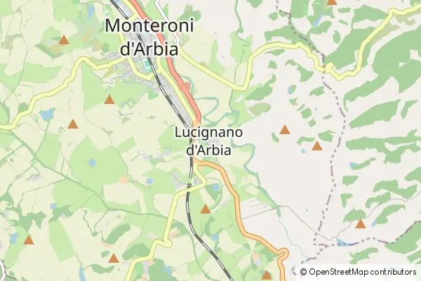 Mapa Lucignano d'Arbia