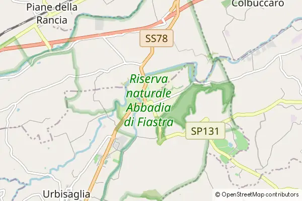 Mapa Abbadia di Fiastra