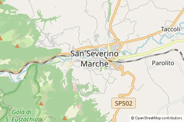 Mapa San Severino Marche