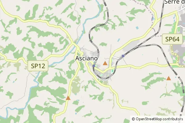 Mapa Asciano