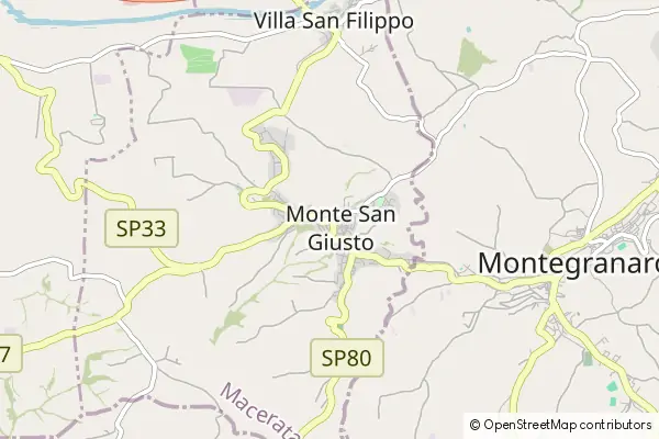 Mapa Monte San Giusto