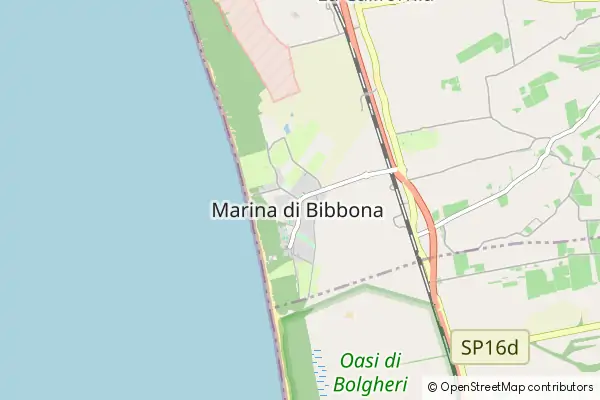 Mapa Marina di Bibbona