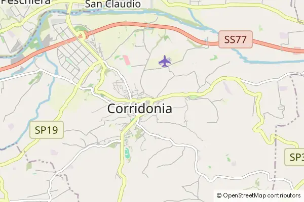 Mapa Corridonia