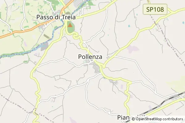 Mapa Pollenza