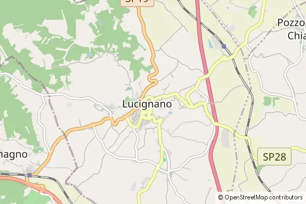 Mapa Lucignano